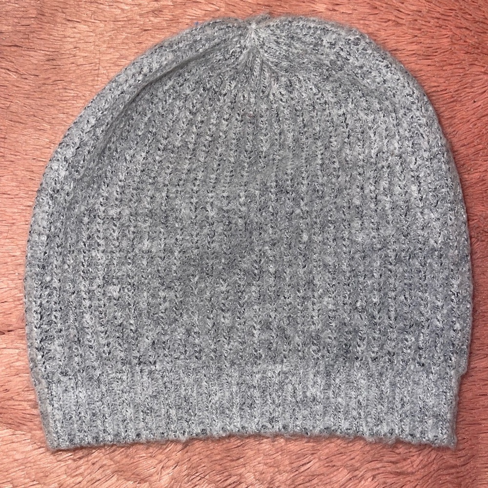 Cozy Gray Knit Beanie